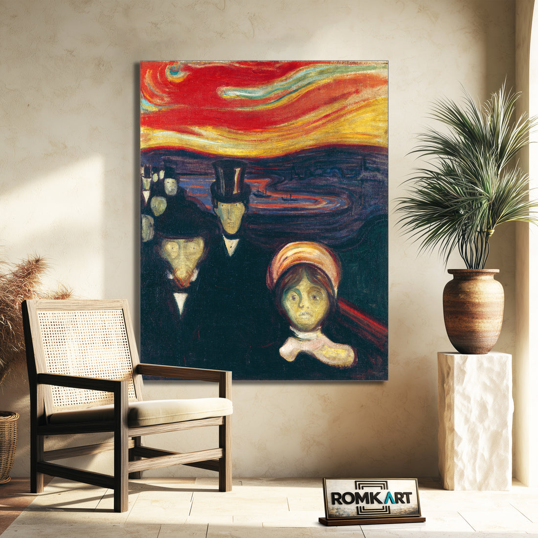 Edvard Munch Angst 1894 – Reproduction