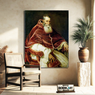Titian Portrait Of Pope Paul III 1543 – Reproduction