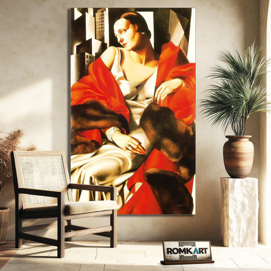 Tamara De Lempicka Painting - Portrait Of Mrs Boucard 1931 – Reproduction