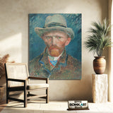 Vincent Van Gogh Self Portrait With Grey Felt Hat 1887 Rijksmuseum – Reproduction