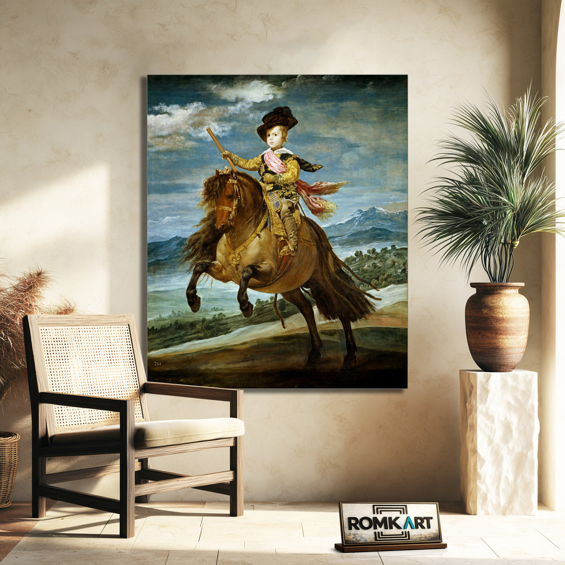Diego Velazquez Equestrian Portrait Of Prince Balthasar – Reproduction