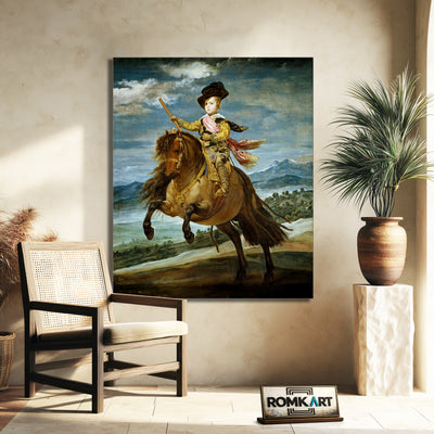 Diego Velazquez Equestrian Portrait Of Prince Balthasar – Reproduction