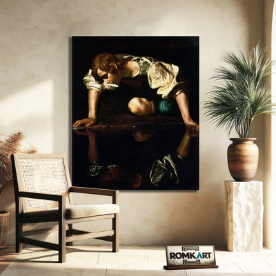 Caravaggio Narcissrus 1597-1599 – Reproduction