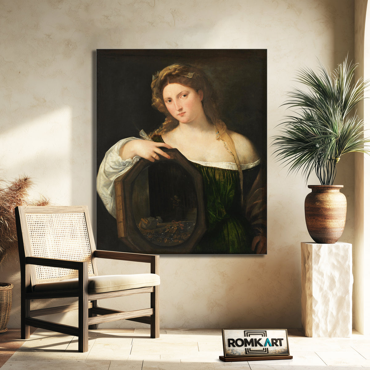 Titian Vanity 1515 Alte Pinakothek – Reproduction