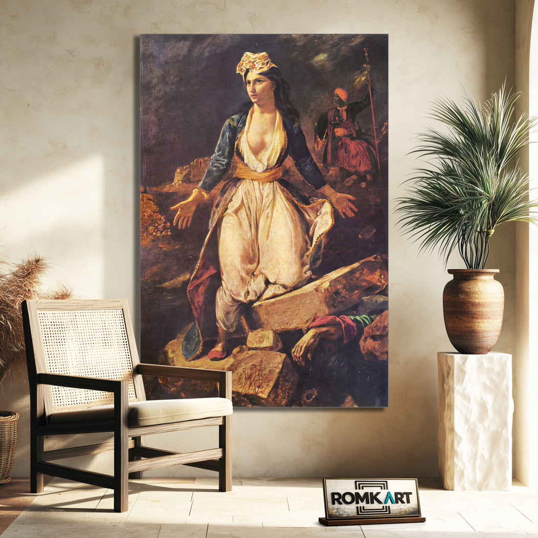 Eugene Delacroix Greece On The Ruins Of Missolonghi 1826 – Reproduction