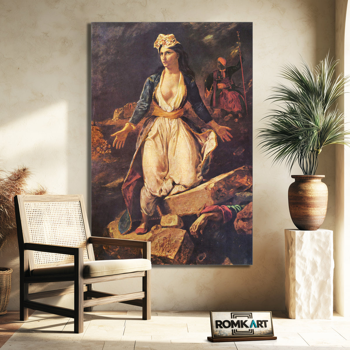Eugene Delacroix Greece On The Ruins Of Missolonghi 1826 – Reproduction