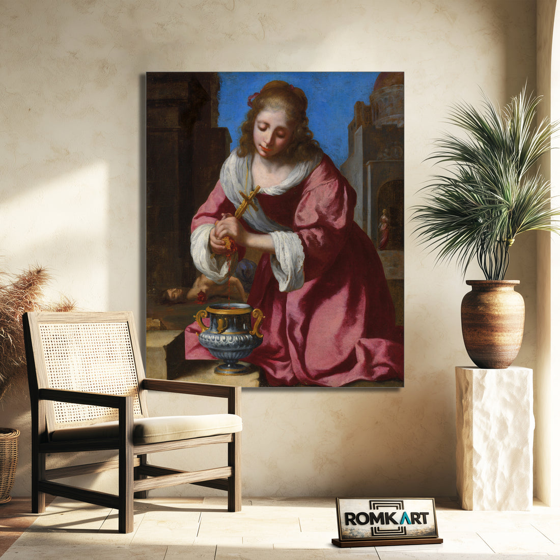 Johannes Vermeer Saint Praxedis 1655 – Reproduction
