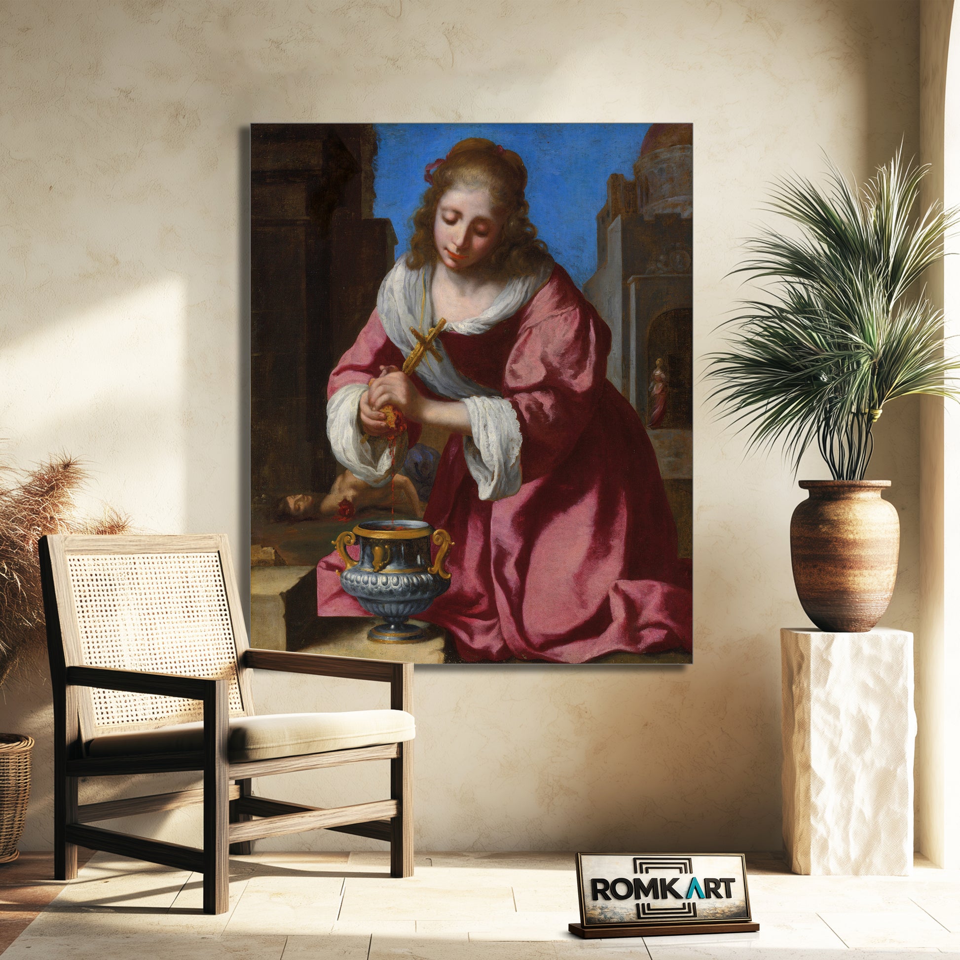 Johannes Vermeer Saint Praxedis 1655 – Reproduction
