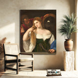 Titian The Woman In The Mirror 1515 – Reproduction