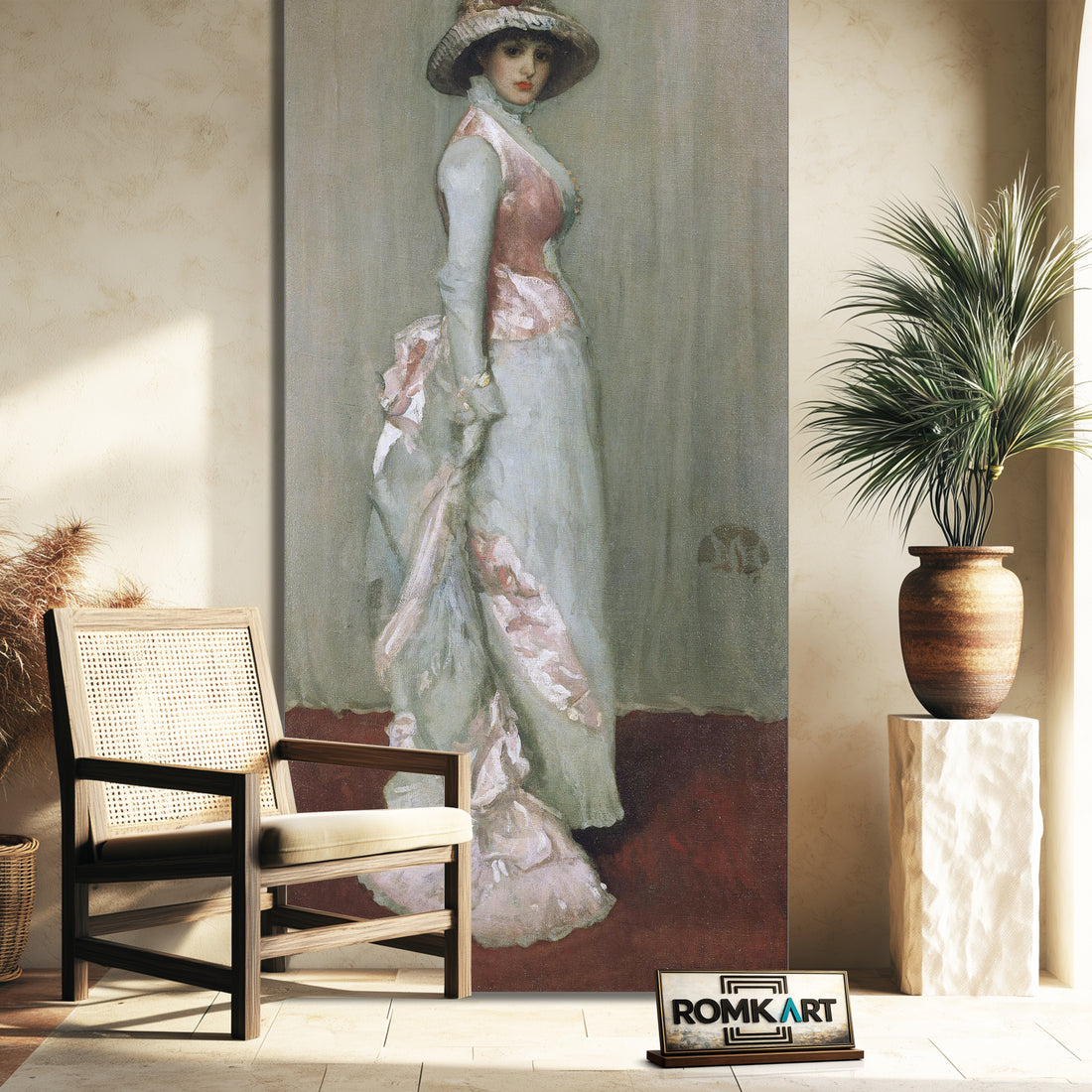 James Mcneill Whistler Nocturne In Pink And Gray Portrait Of Lady Meux 1881 – Reproduction