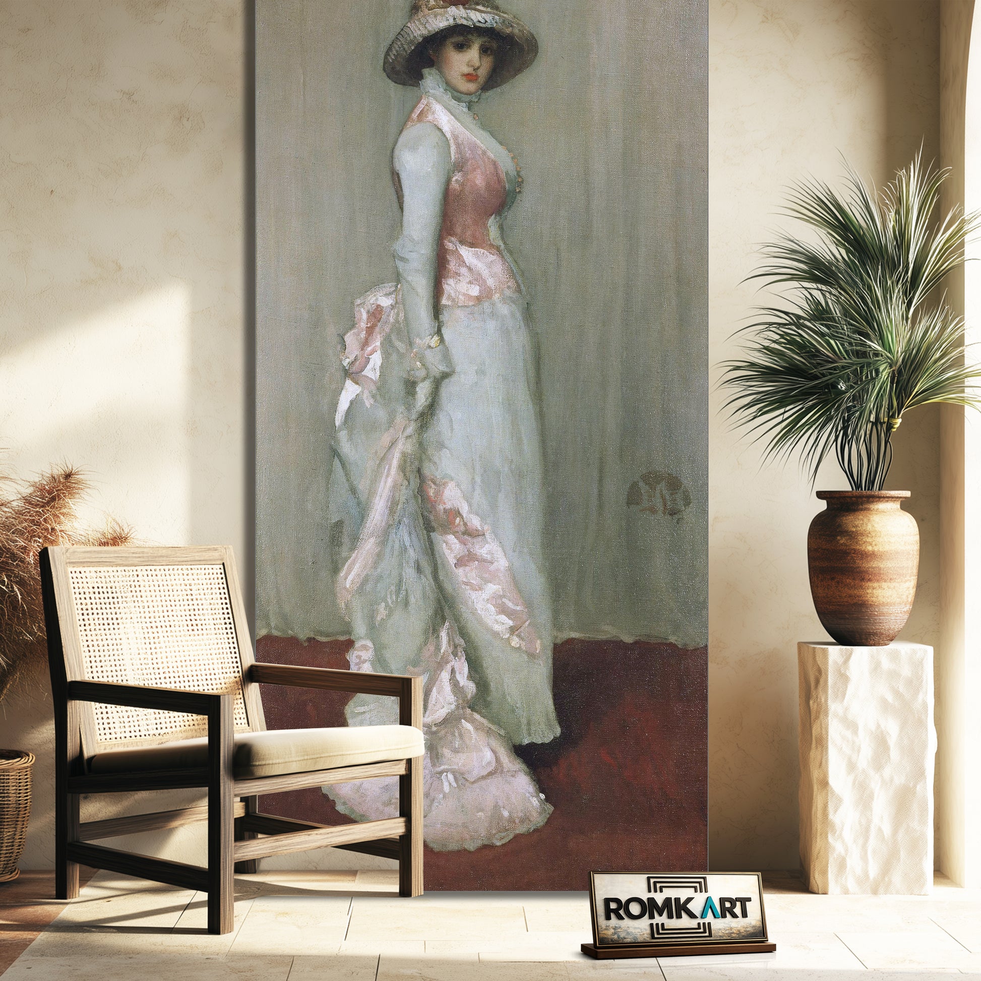 James Mcneill Whistler Nocturne In Pink And Gray Portrait Of Lady Meux 1881 – Reproduction