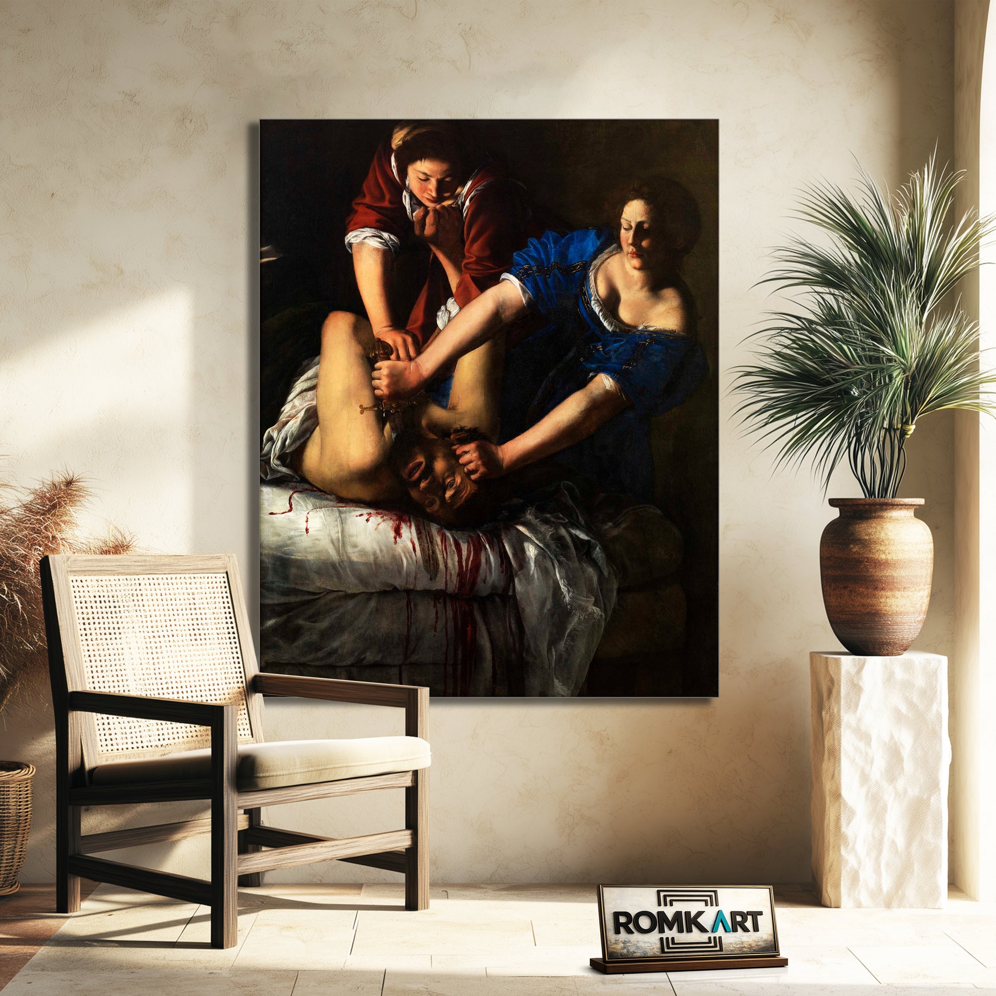 Artemisia Gentileschi Judith Beheading Holofernes 1613 Museo Di Capodimonte – Reproduction