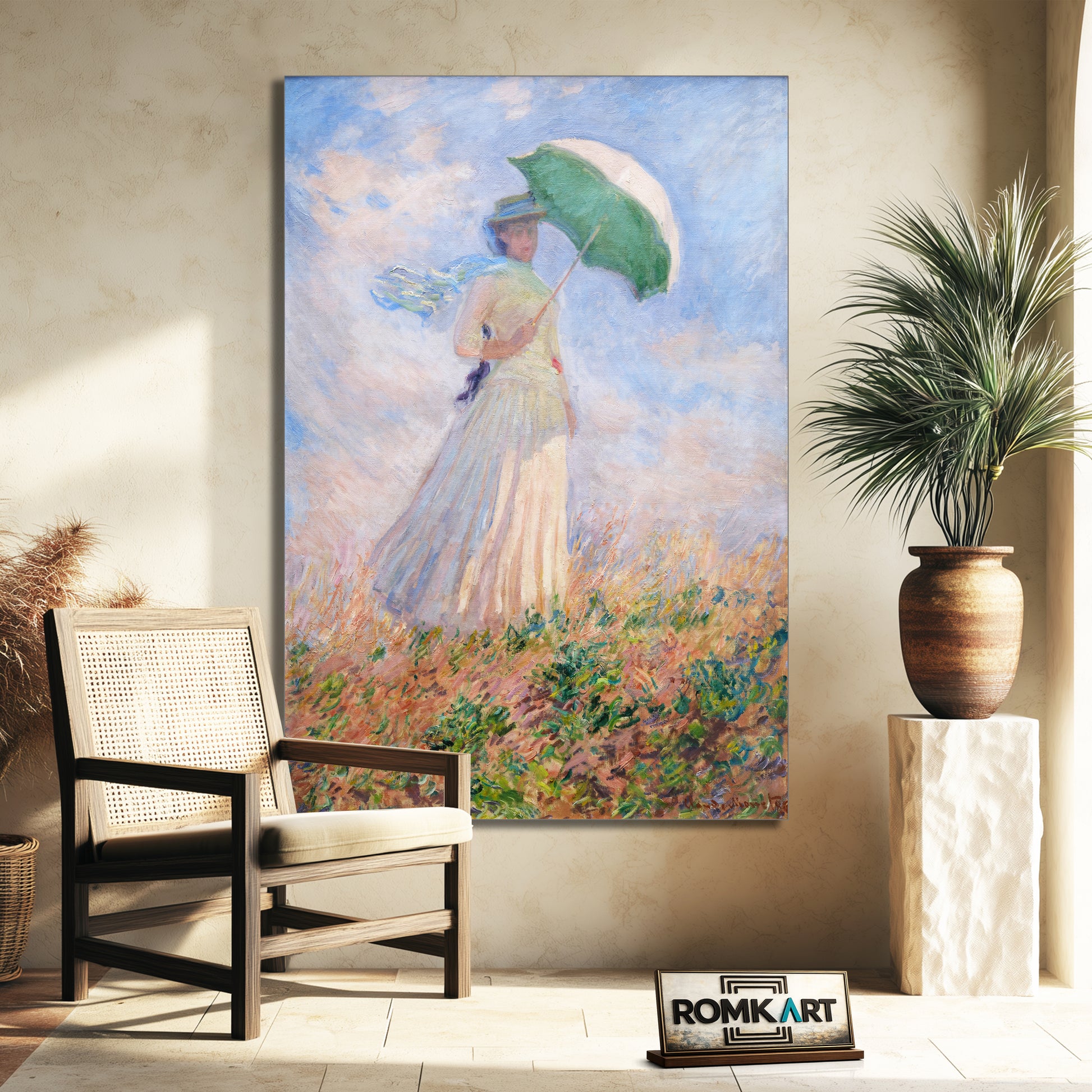 Claude Monet Woman With A Parasol Facing Right 1886 – Reproduction