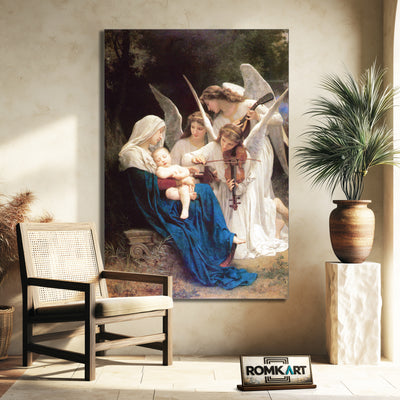 William-adolphe Bouguereau Song Of The Angels – Reproduction