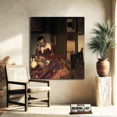 Johannes Vermeer A Girl Asleep 1657 – Reproduction