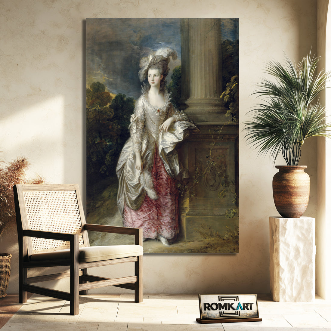 Thomas Gainsborough Portrait Of Mrs Mary Graham 1775 – Reproduction