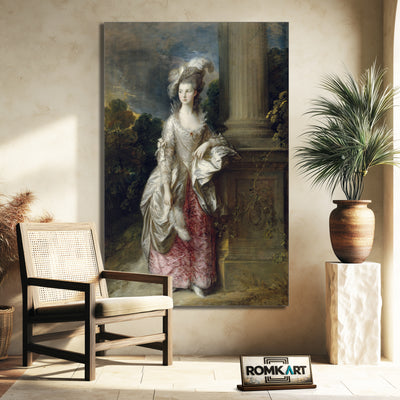 Thomas Gainsborough Portrait Of Mrs Mary Graham 1775 – Reproduction