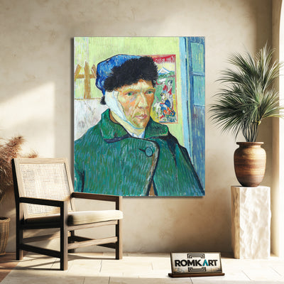 Vincent Van Gogh Self-portrait With Bandaged Ear 1889 – Reproduction