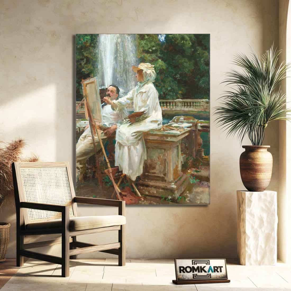 John Singer Sargent The Fountain Villa Torlonia Frascati Italy – Reproduction