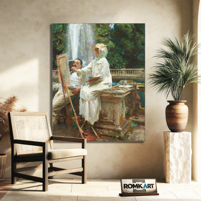 John Singer Sargent The Fountain Villa Torlonia Frascati Italy – Reproduction