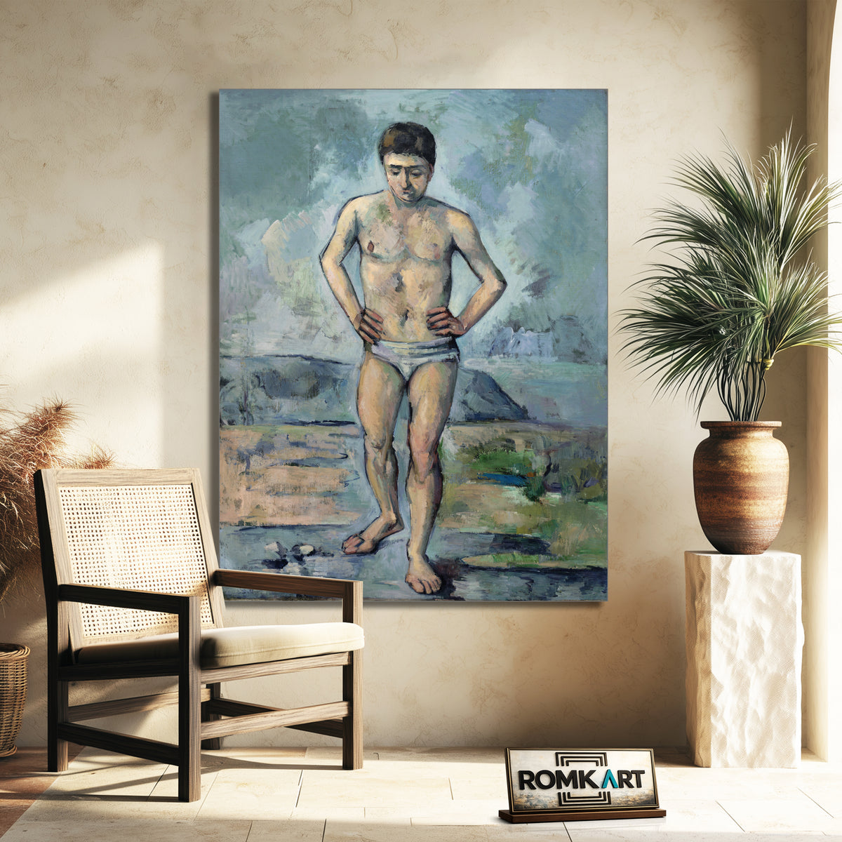 Paul Cezanne The Bather 1885 – Reproduction