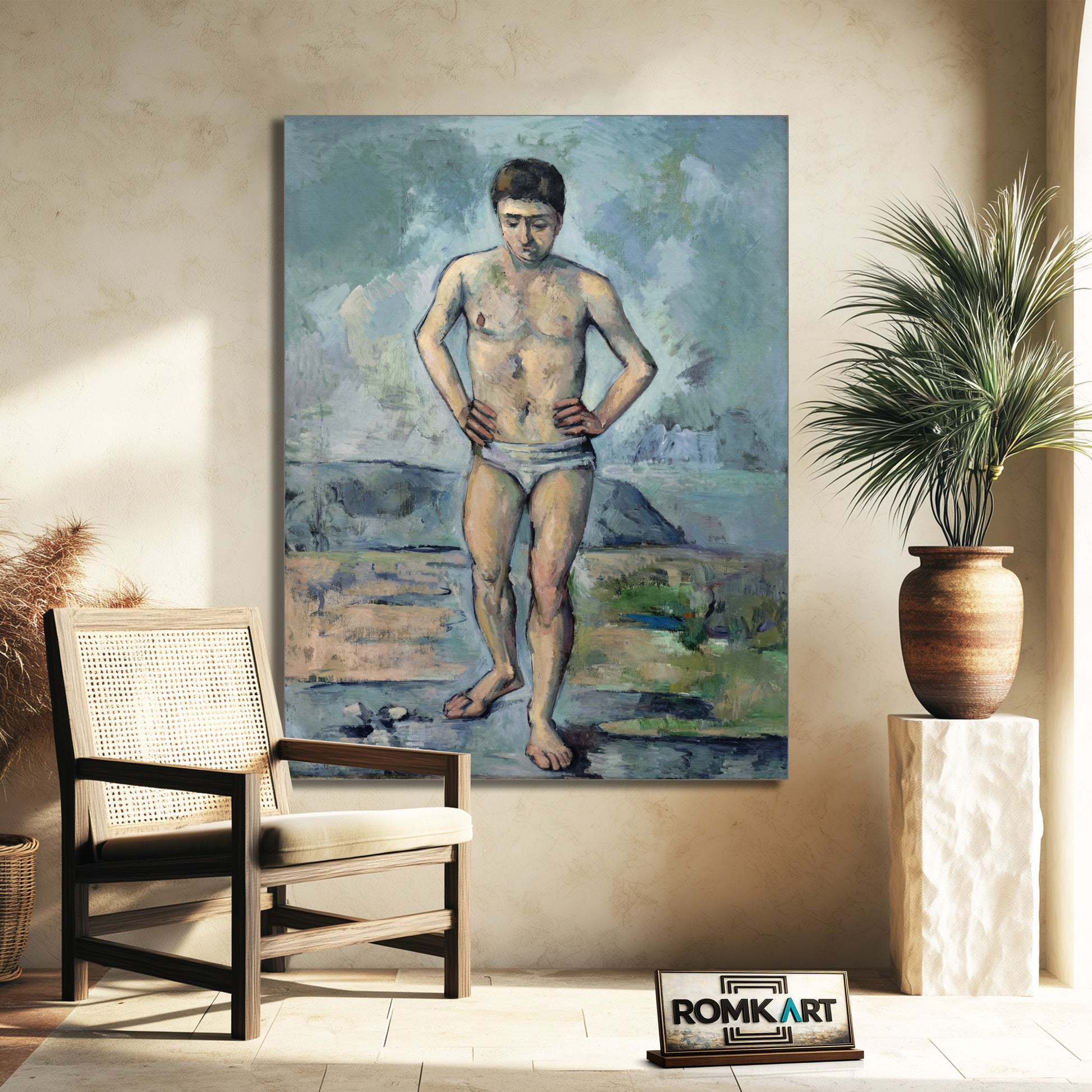 Paul Cezanne The Bather 1885 – Reproduction