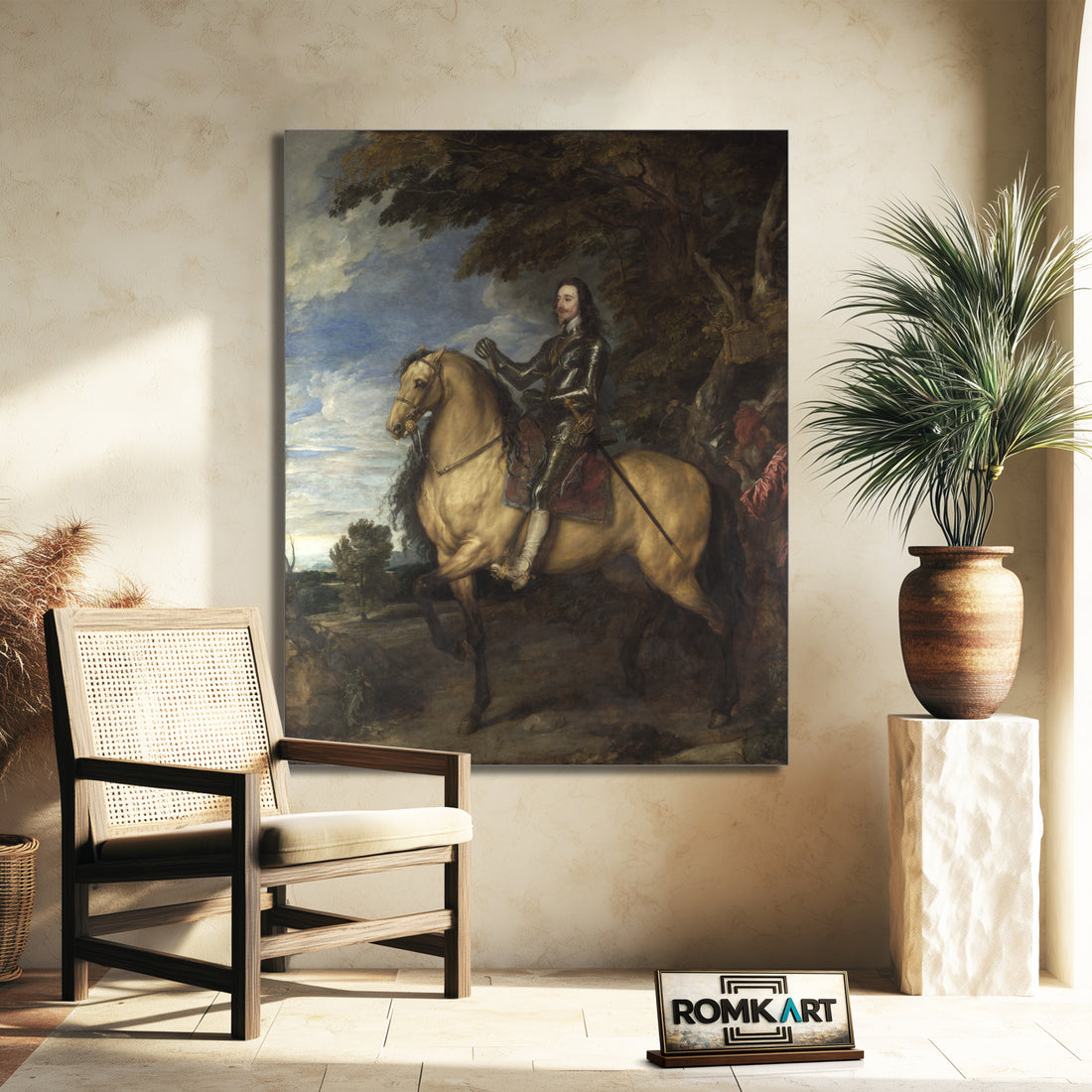 Anthony Van Dyck Equestrian Portrait Of Charles I – Reproduction