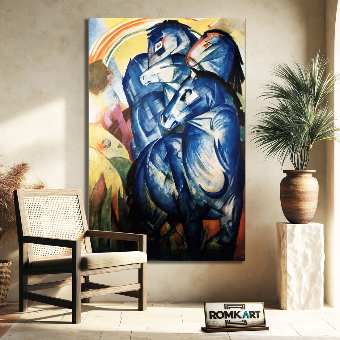 Franz Marc The Tower Of Blue Horses 1913 – Reproduction