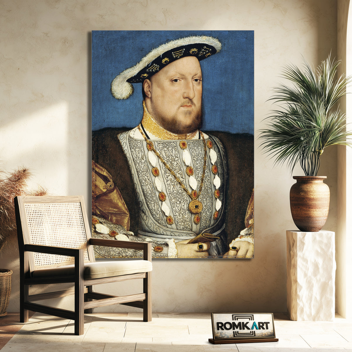 Hans Holbein The Younger Portrait Of Henry Viii Of England – Reproduction