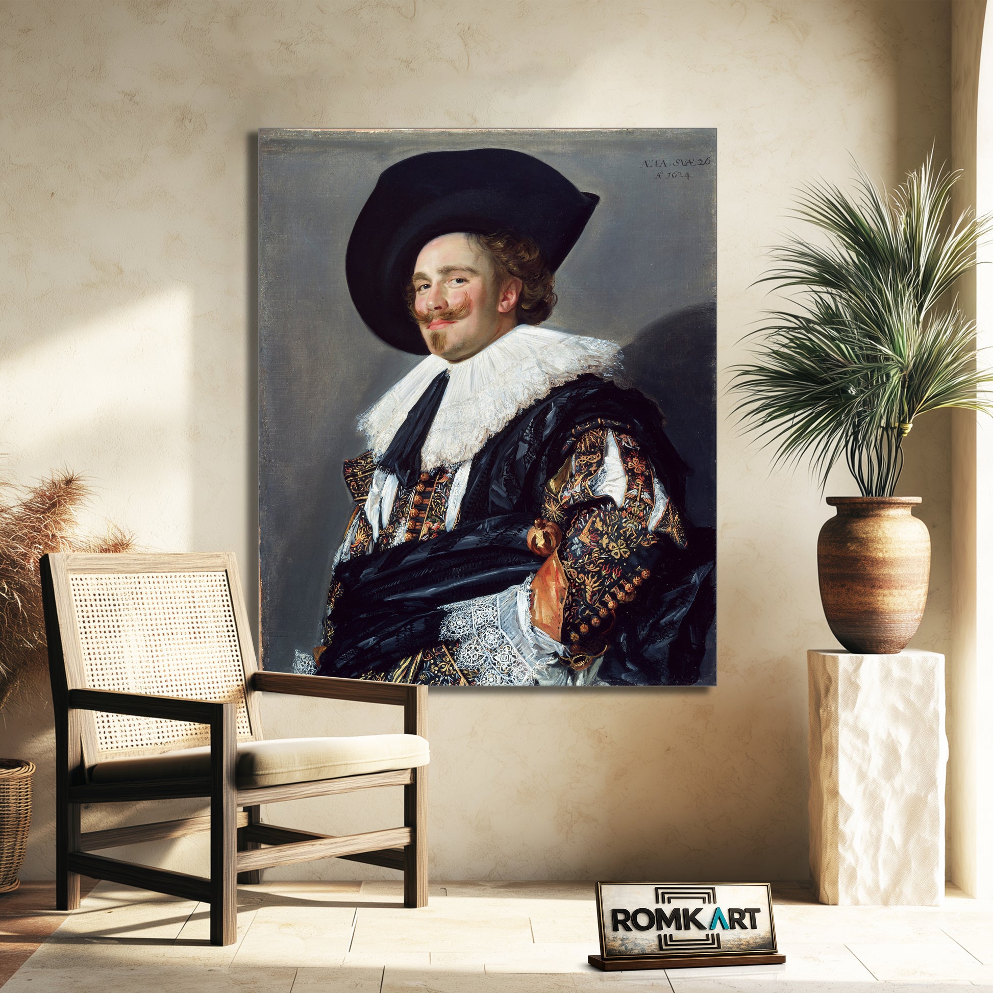 Frans Hals Laughing Cavalier 1624 – Reproduction