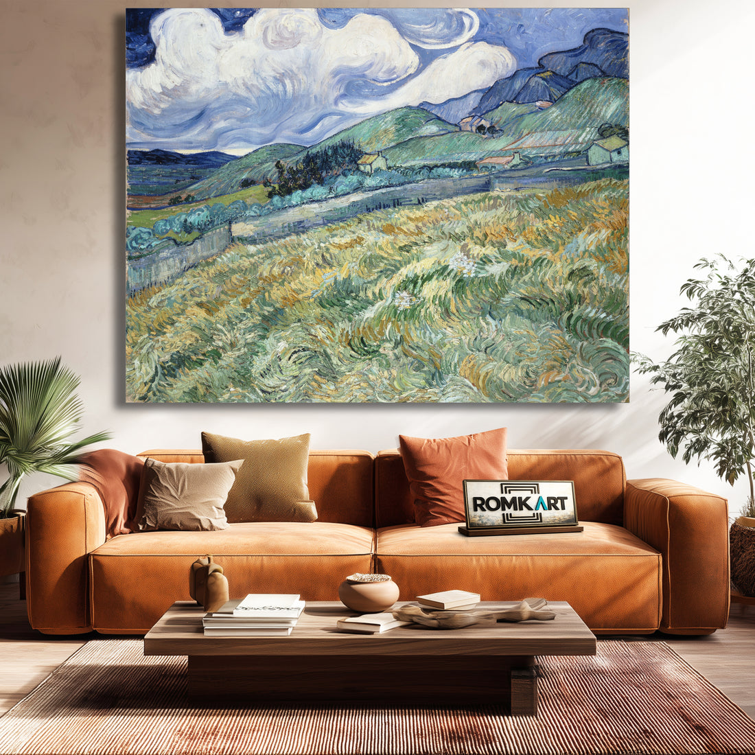 Vincent Van Gogh Landscape From Saint-Remy – Reproduction