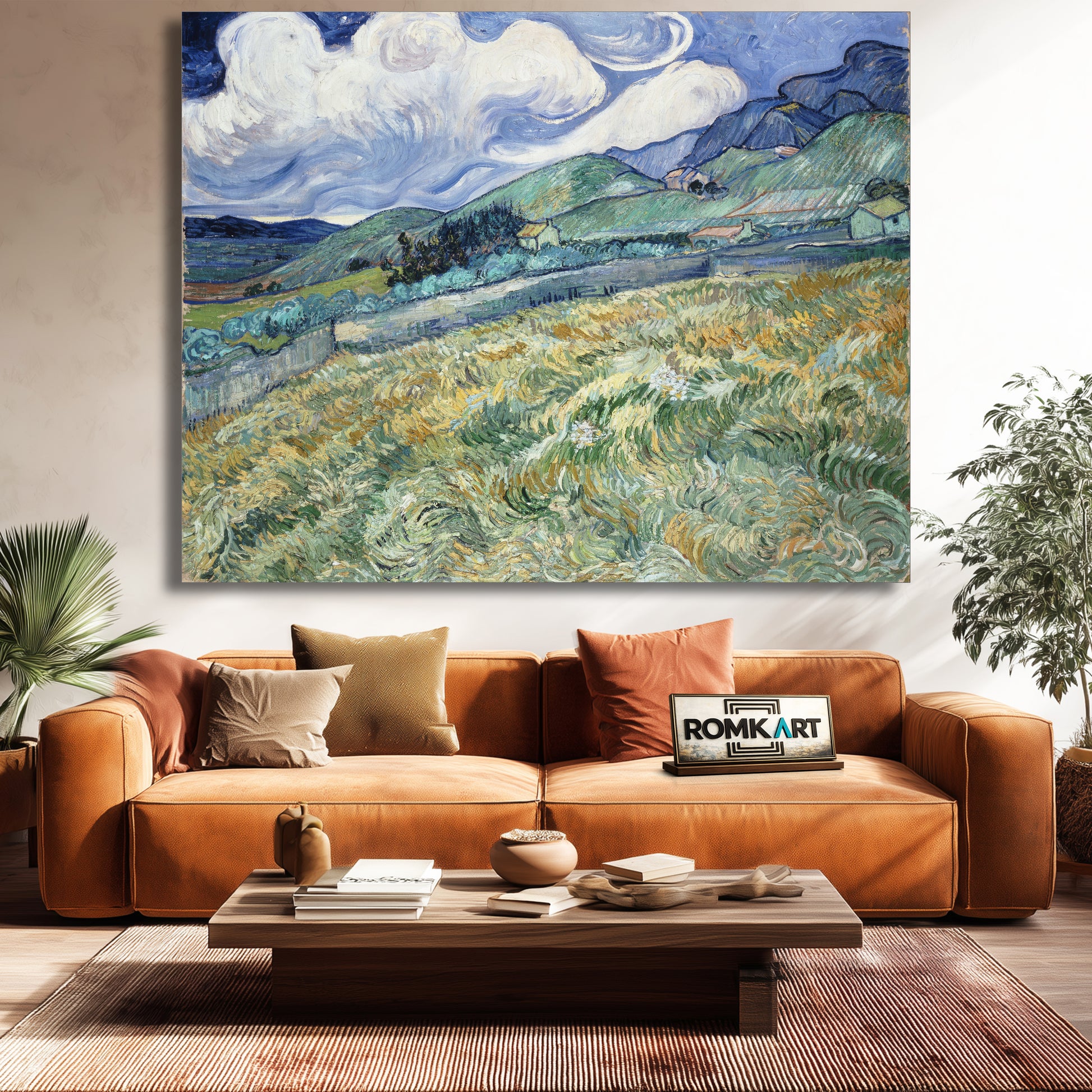 Vincent Van Gogh Landscape From Saint-Remy – Reproduction
