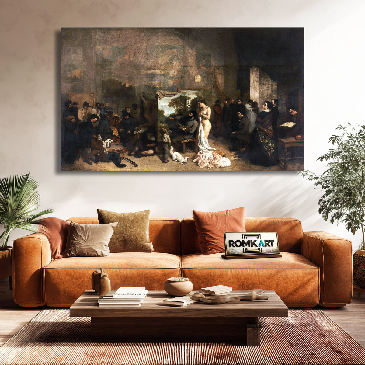 Gustave Courbet The Painter's Studio 1855 – Reproduction