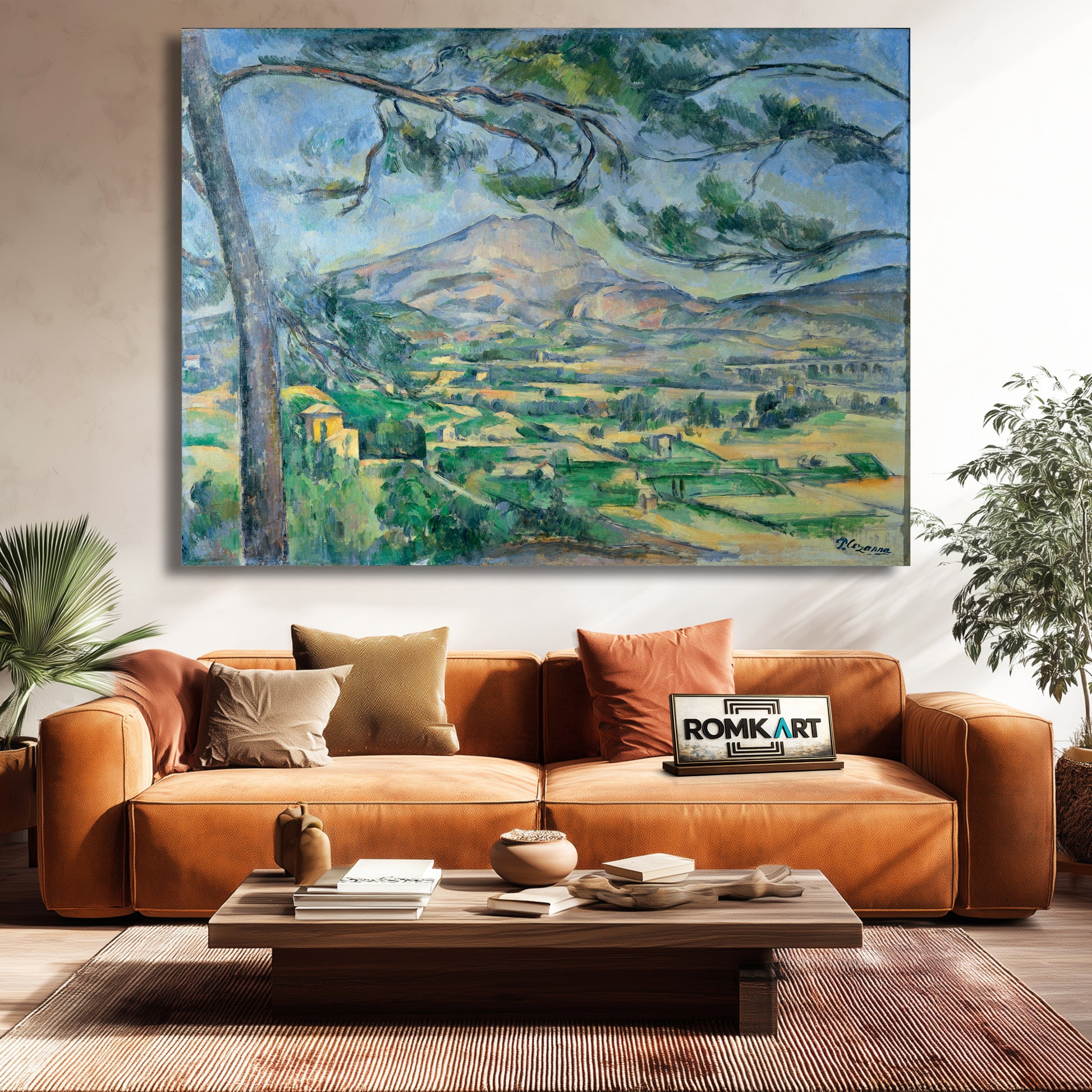 Paul Cezanne Mont Sainte-victoire With Large Pine 1887 – Reproduction