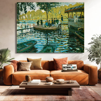 Claude Monet La Grenouillre 1869 – Reproduction