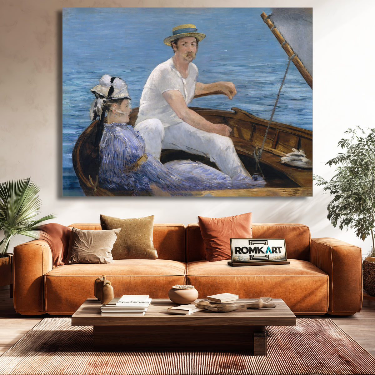 Edouard Manet Boating 1874 – Reproduction