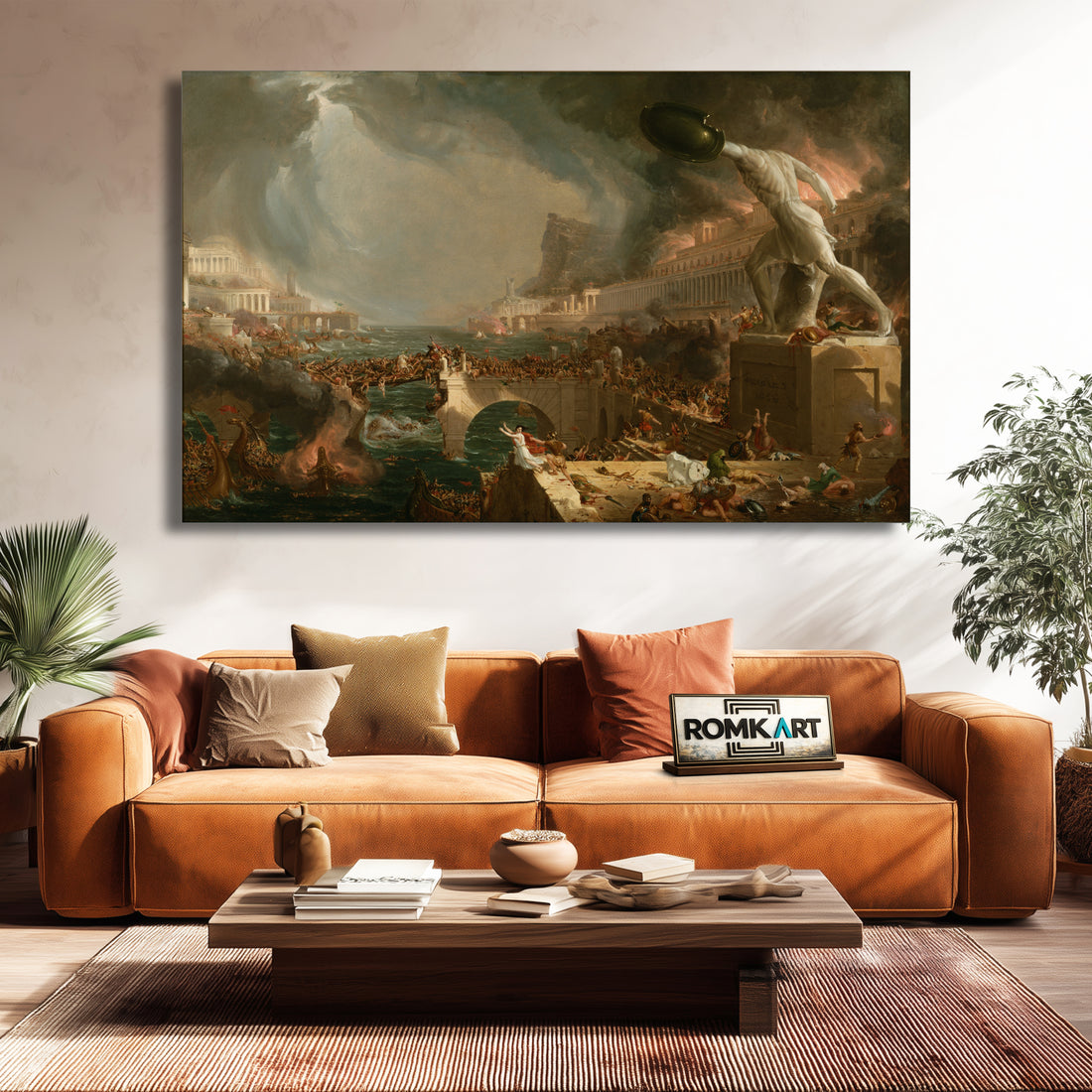 Thomas Cole The Course Of Empire Destruction 1836 – Reproduction