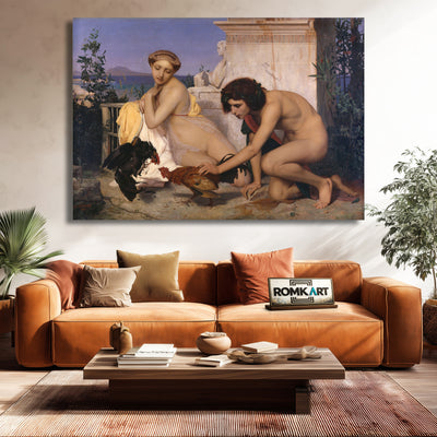 Jean Leon Gerome Young Greeks Attending A Cock Fight – Reproduction
