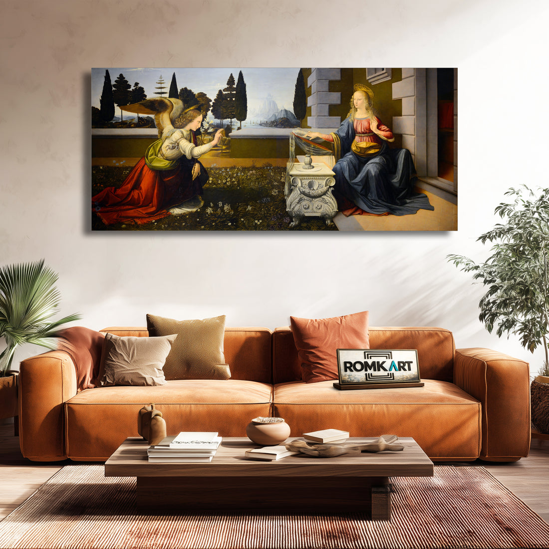 Leonardo Da Vinci The Annunciation 1475 – Reproduction
