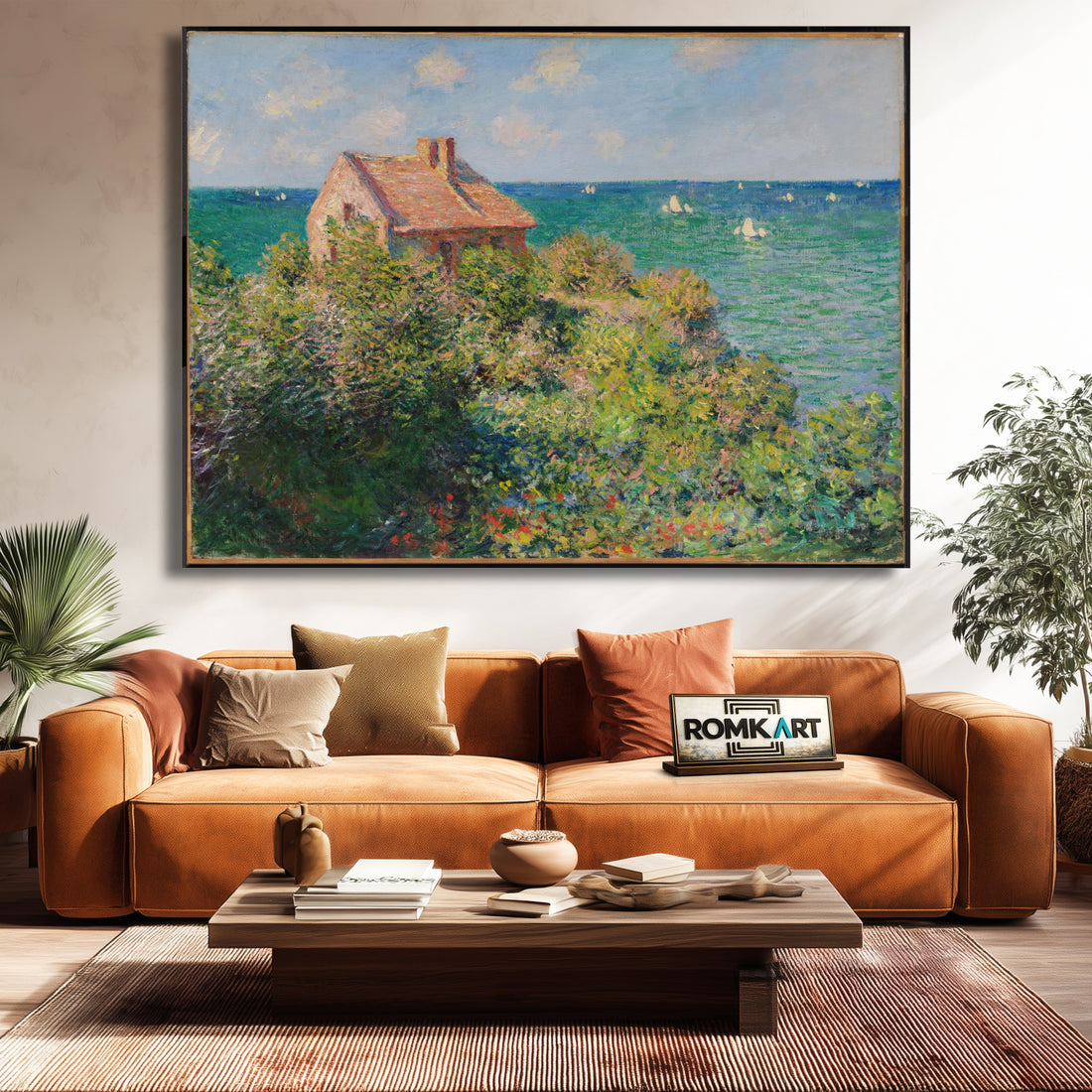 Claude Monet Fisherman Cottage On The Cliffs At Varengeville – Reproduction