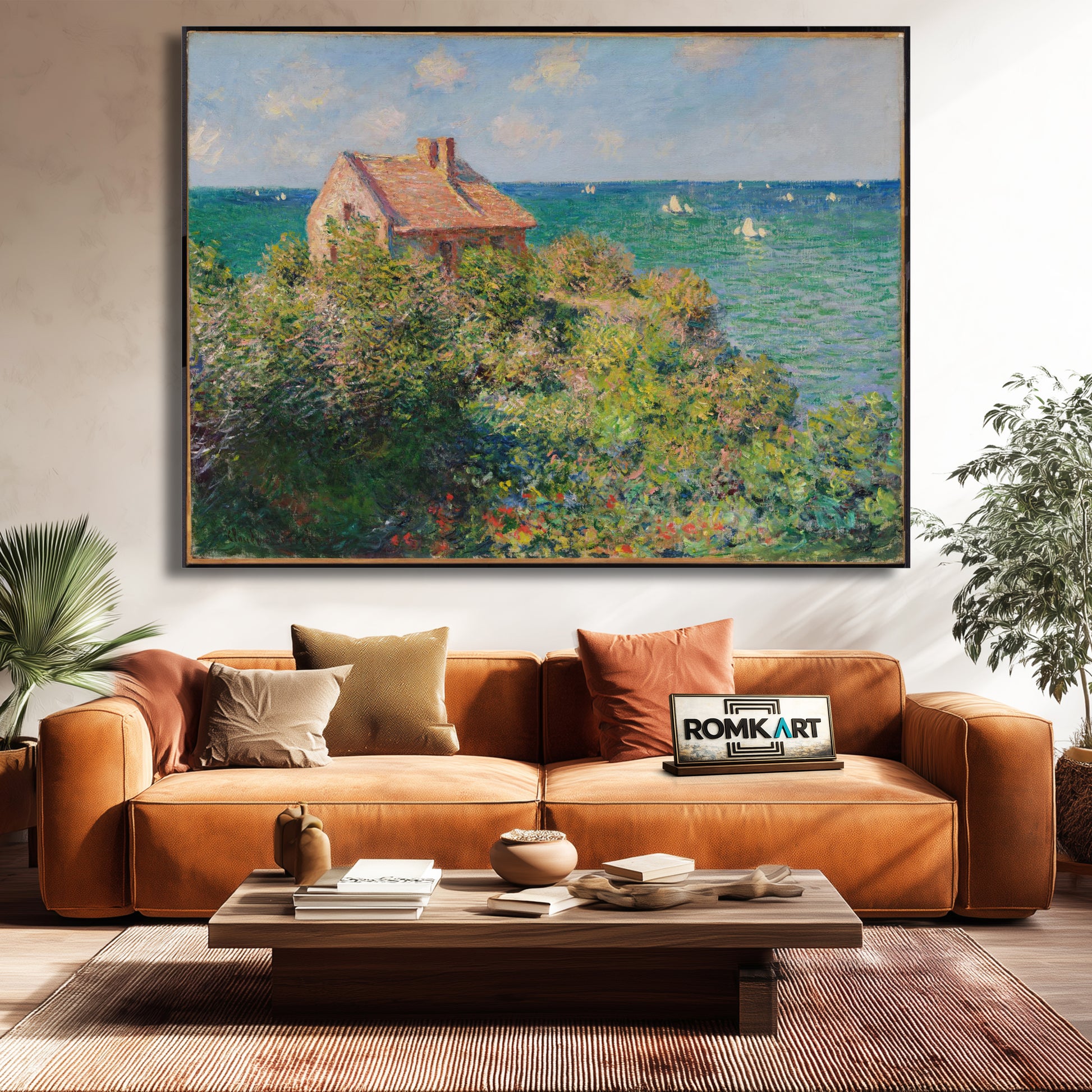 Claude Monet Fisherman Cottage On The Cliffs At Varengeville – Reproduction
