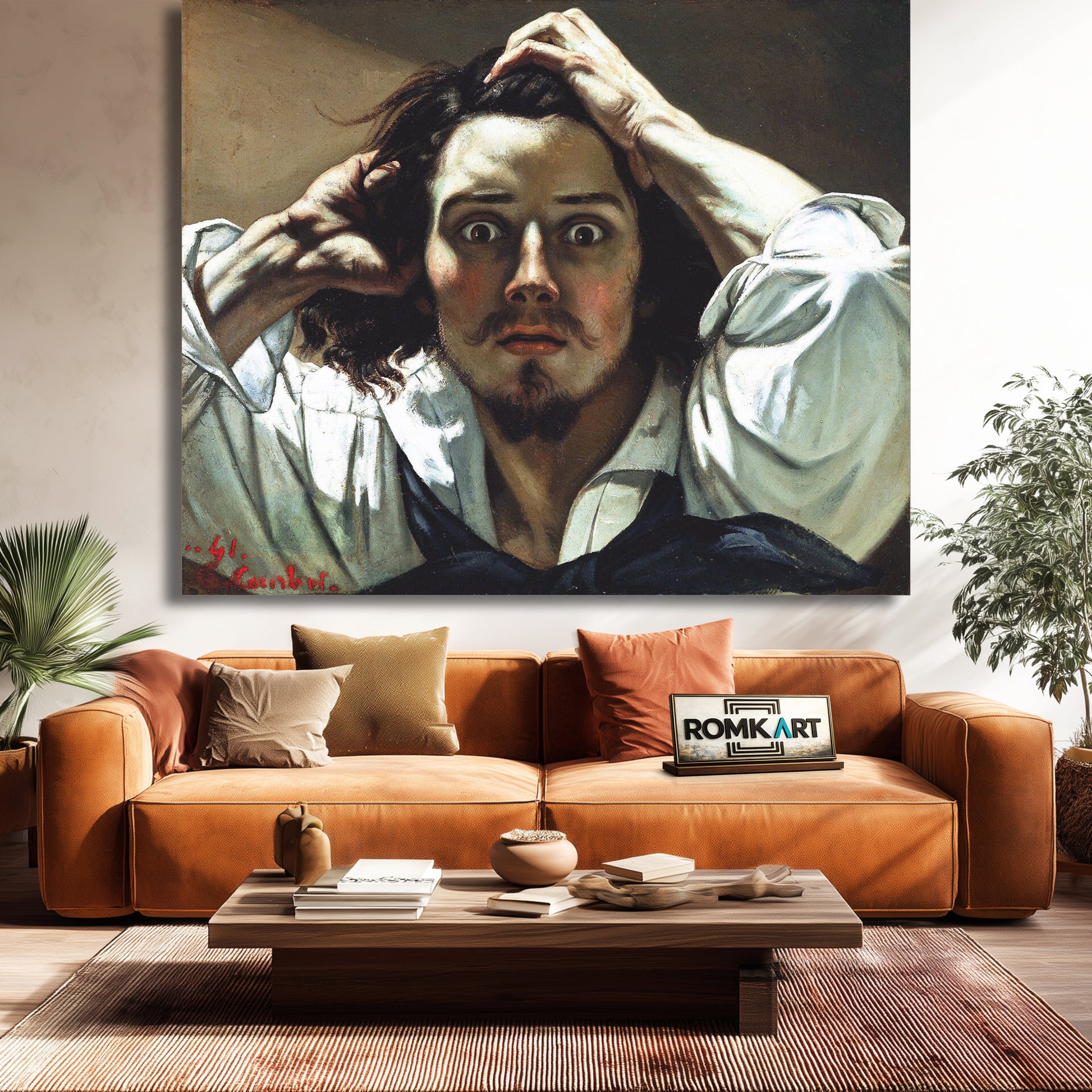 Gustave Courbet Desperation The Desperate Man 1843 – Reproduction