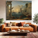 Claude Lorrain Seaport With The Embarkation Of The Queen Of Sheba 1648 – Reproduction