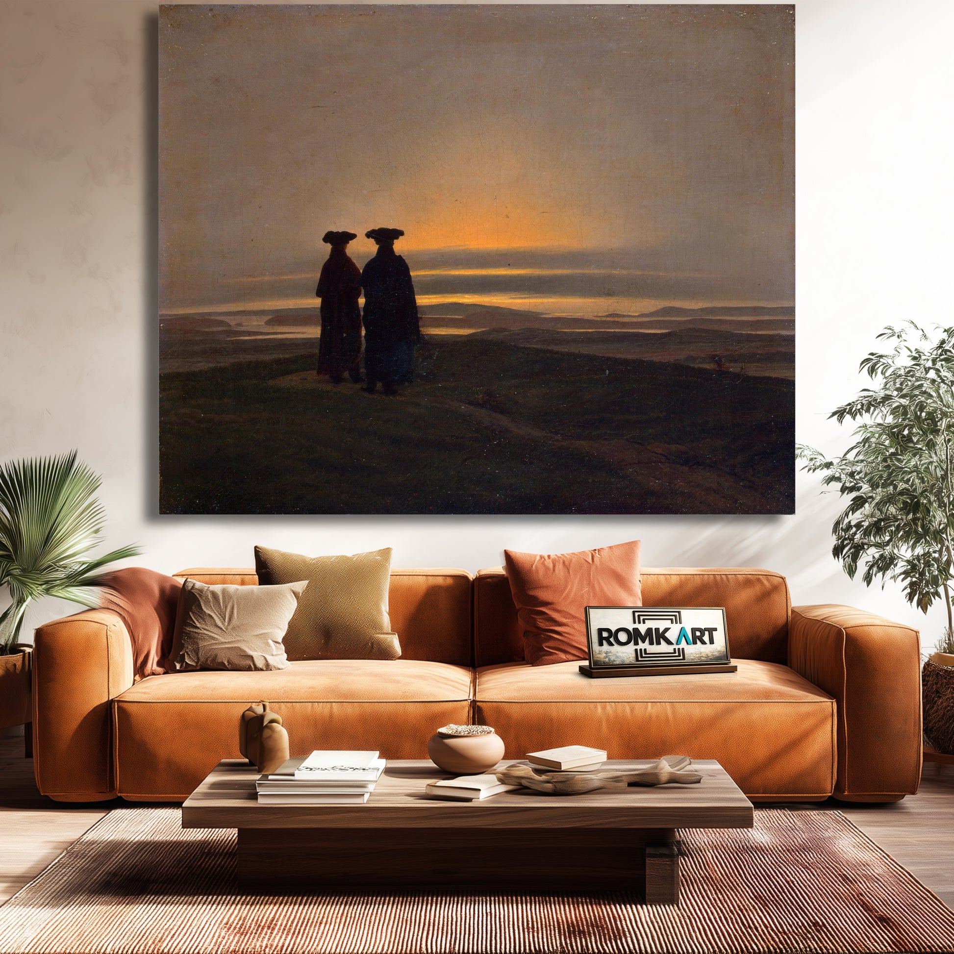 Caspar David Friedrich Sunset 1837 – Reproduction