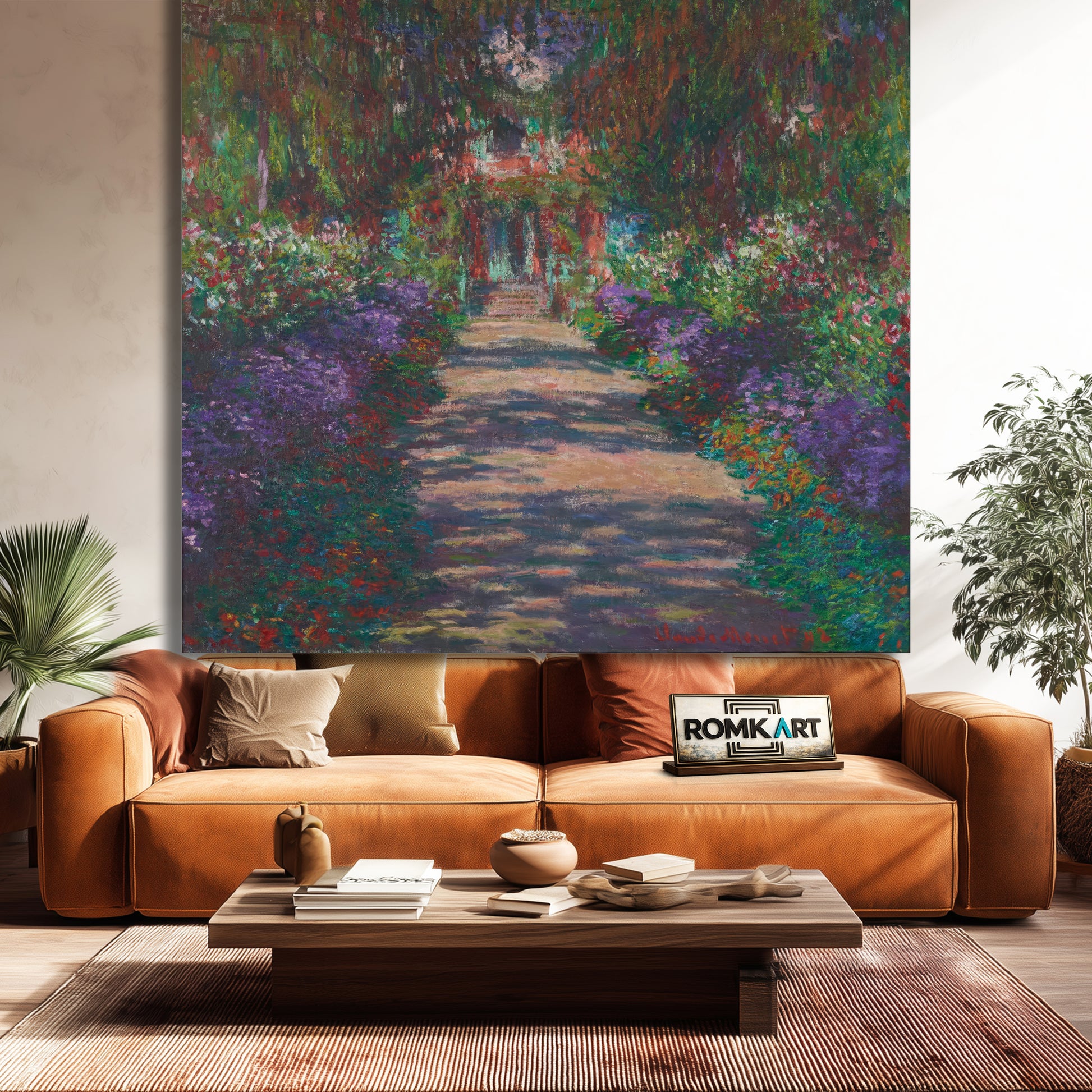 Claude Monet Pathway In Monet Garden At Giverny 1902 – Reproduction
