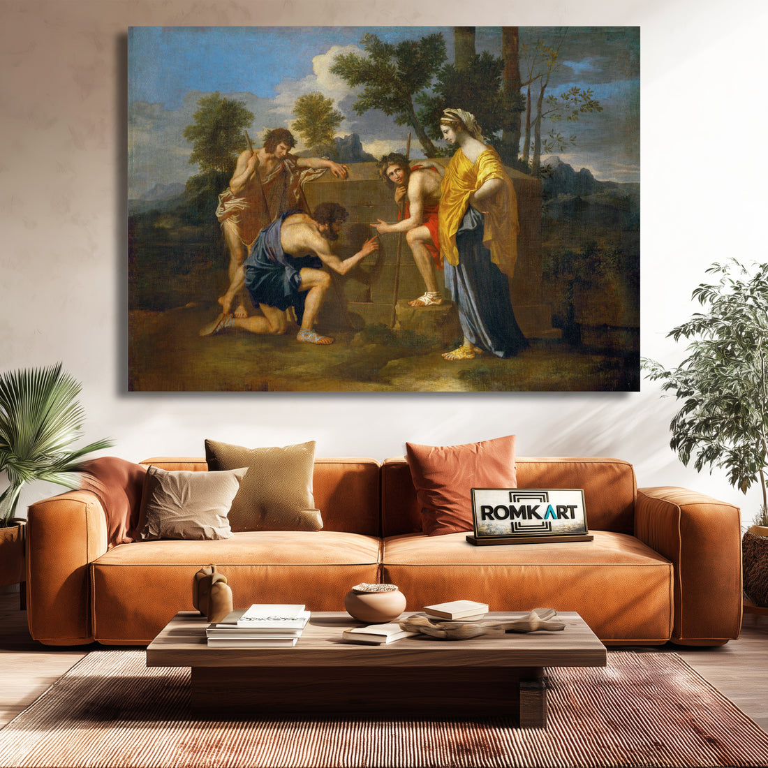 Nicolas Poussin Et In Arcadia Ego 1637 – Reproduction