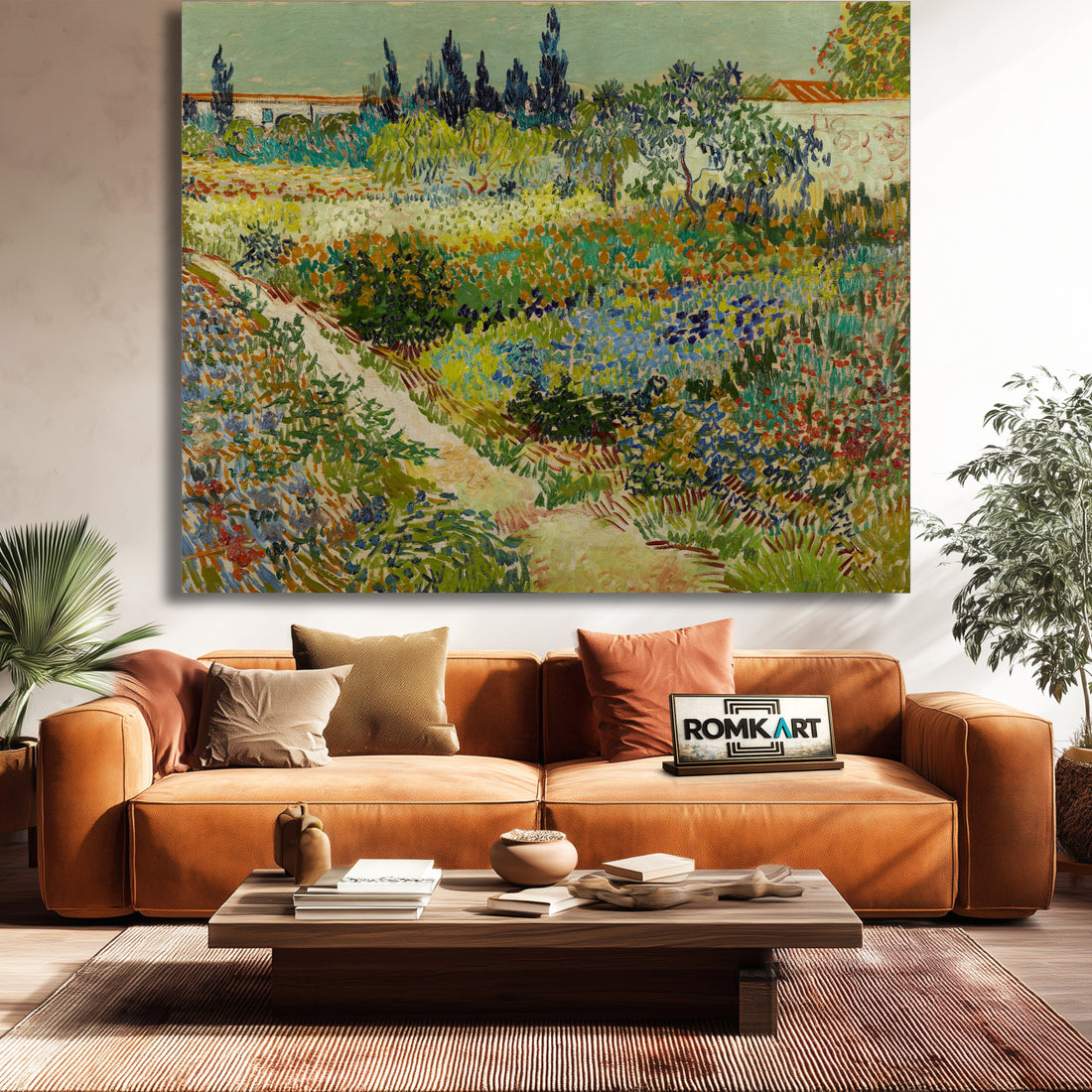 Vincent Van Gogh Garden At Arles 1888 – Reproduction
