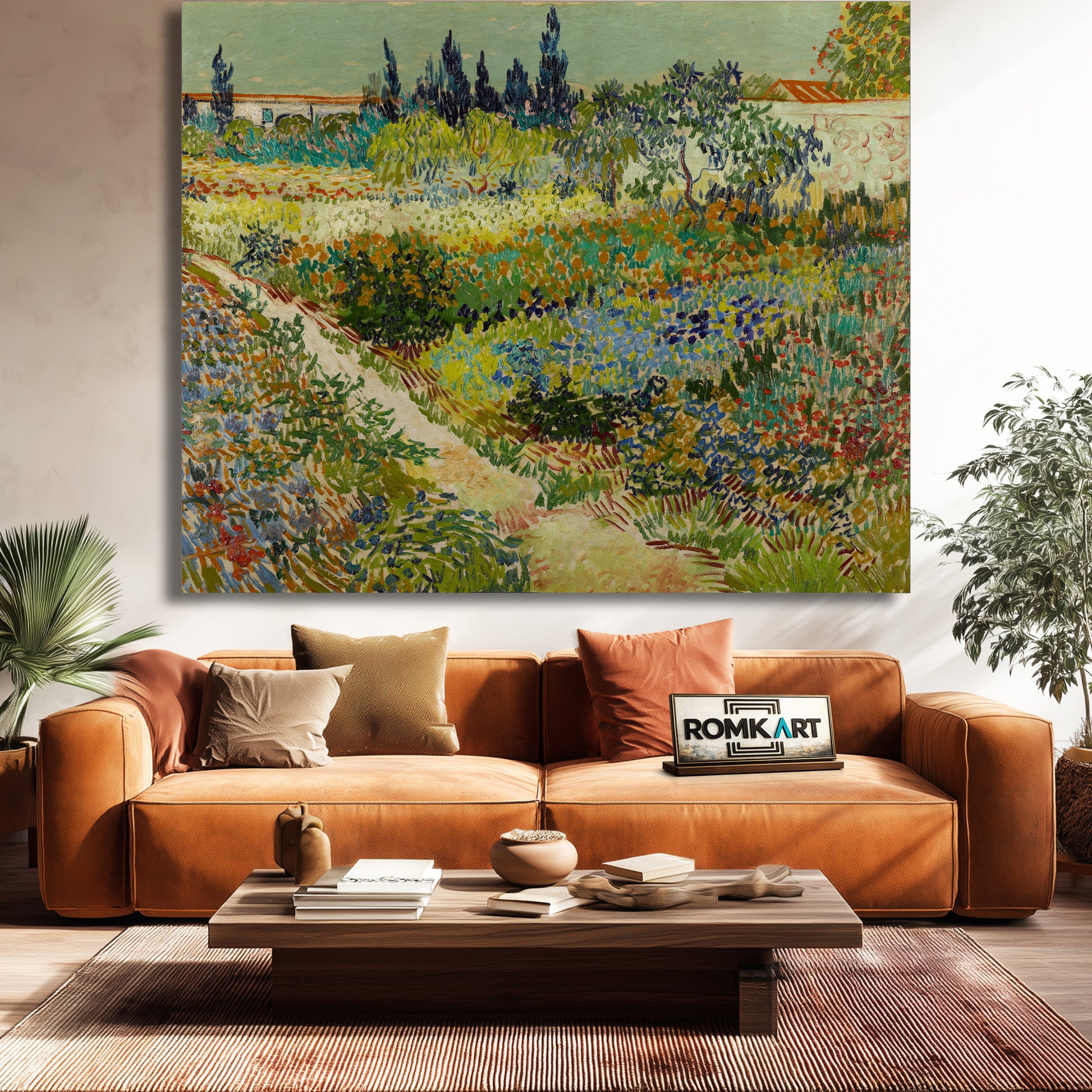 Vincent Van Gogh Garden At Arles 1888 – Reproduction