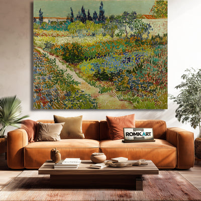 Vincent Van Gogh Garden At Arles 1888 – Reproduction