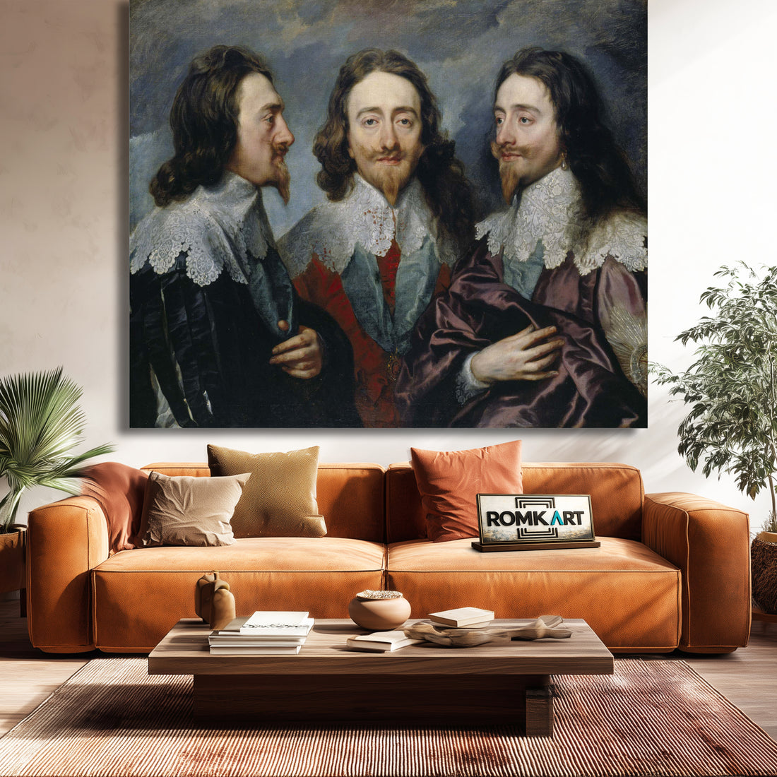 Anthony Van Dyck Triple portrait of Charles I 1635 – Reproduction